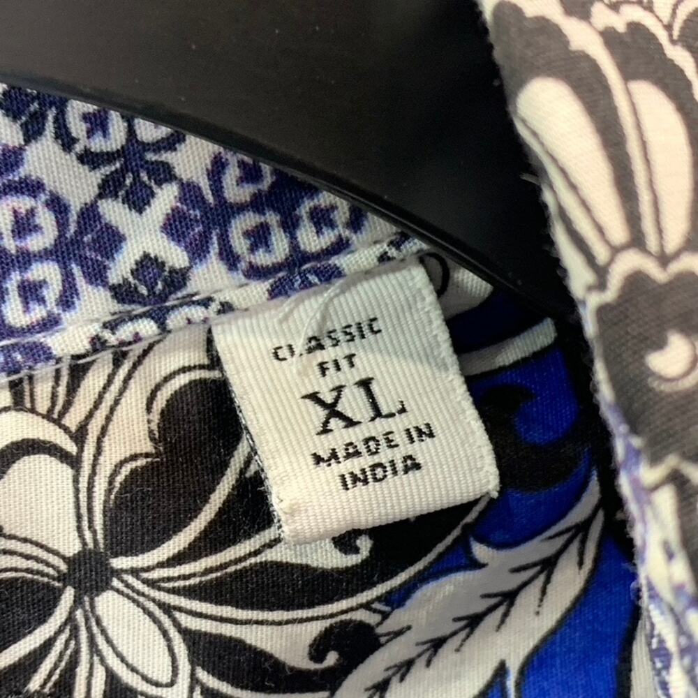 ROBERT GRAHAM Men's Blue Crossett Hawaiian Classic-Fit Button-Up Shirt SZ XL - Picture 8 of 9